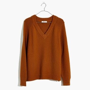 NWOT Madewell Arden V-Neck Crop Pullover Sweater